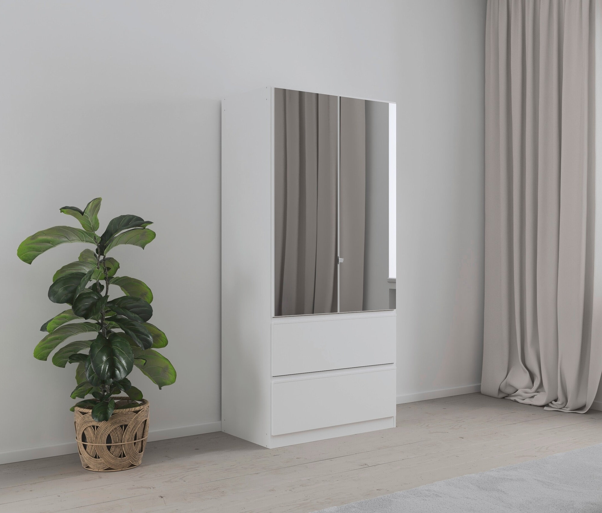 Thumbnail - rauch Kleiderschrank »Joel« - 91x54x197cm - weiß - Holz