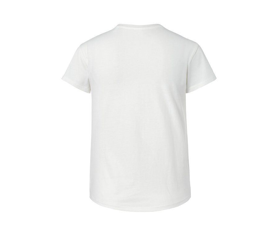 Weißes T-Shirt mit Print.