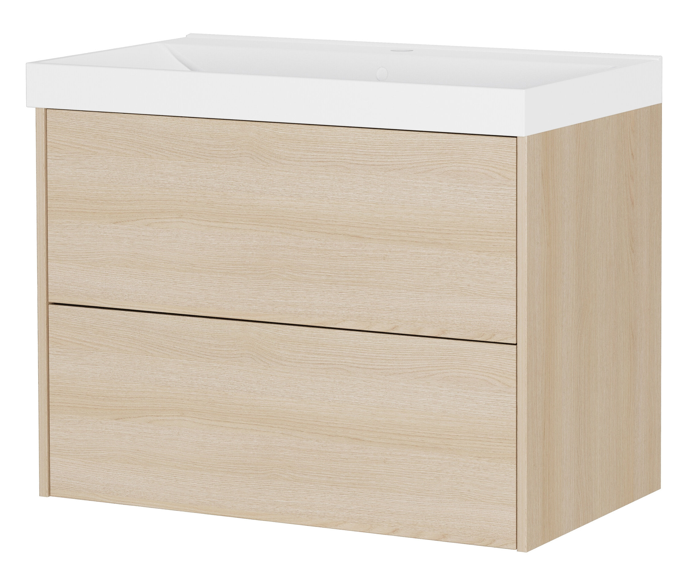 Tchibo - Waschtisch »Bodera« mit Becken - 81x46x65cm - braun - - Holzwerkstoffe
