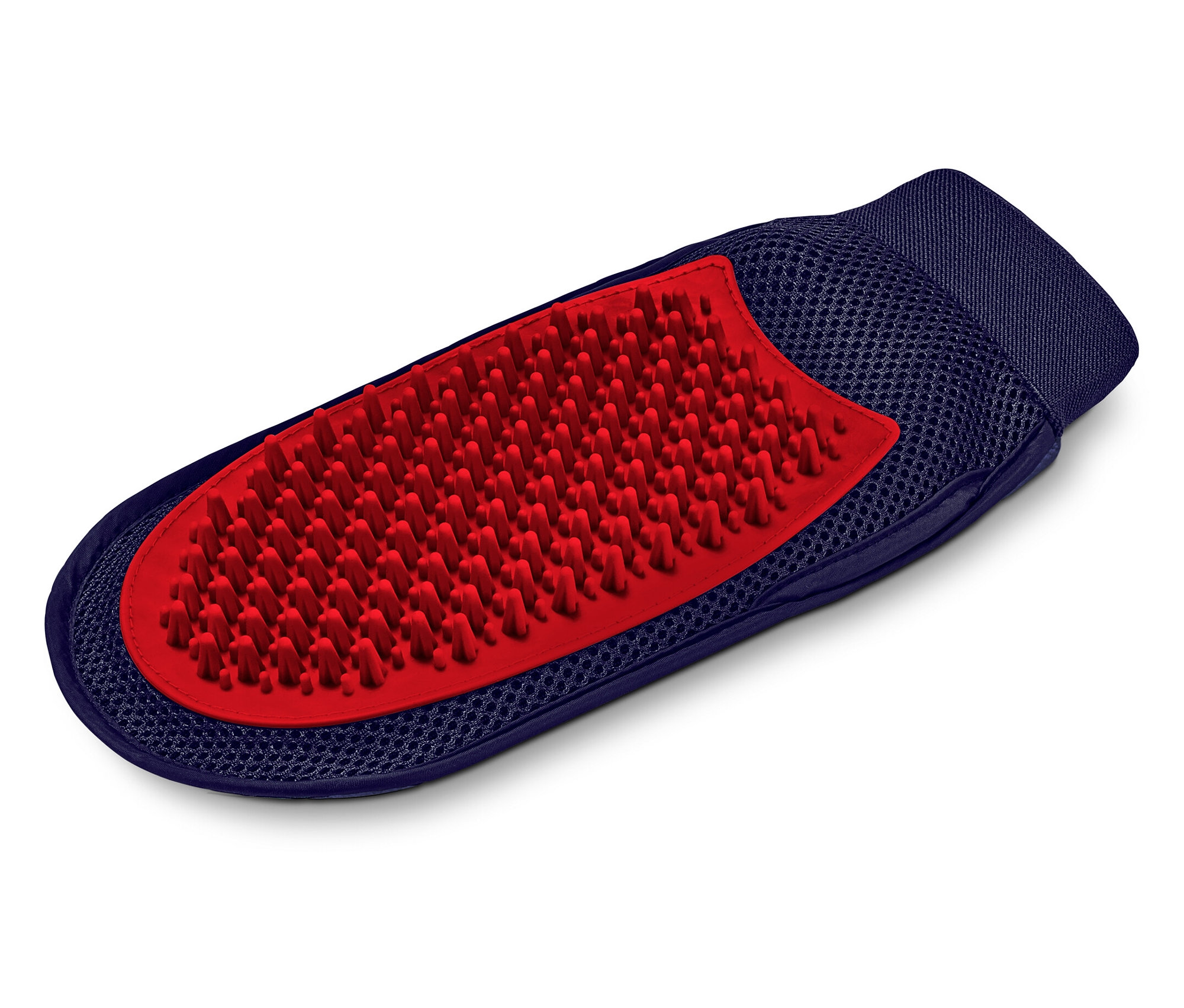 Tchibo - 2-in-1-Fellpflegehandschuh - dunkelblau - Polyester / Kunststoff