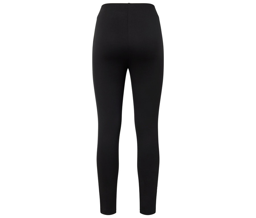 Schwarze Leggings von hinten gezeigt.