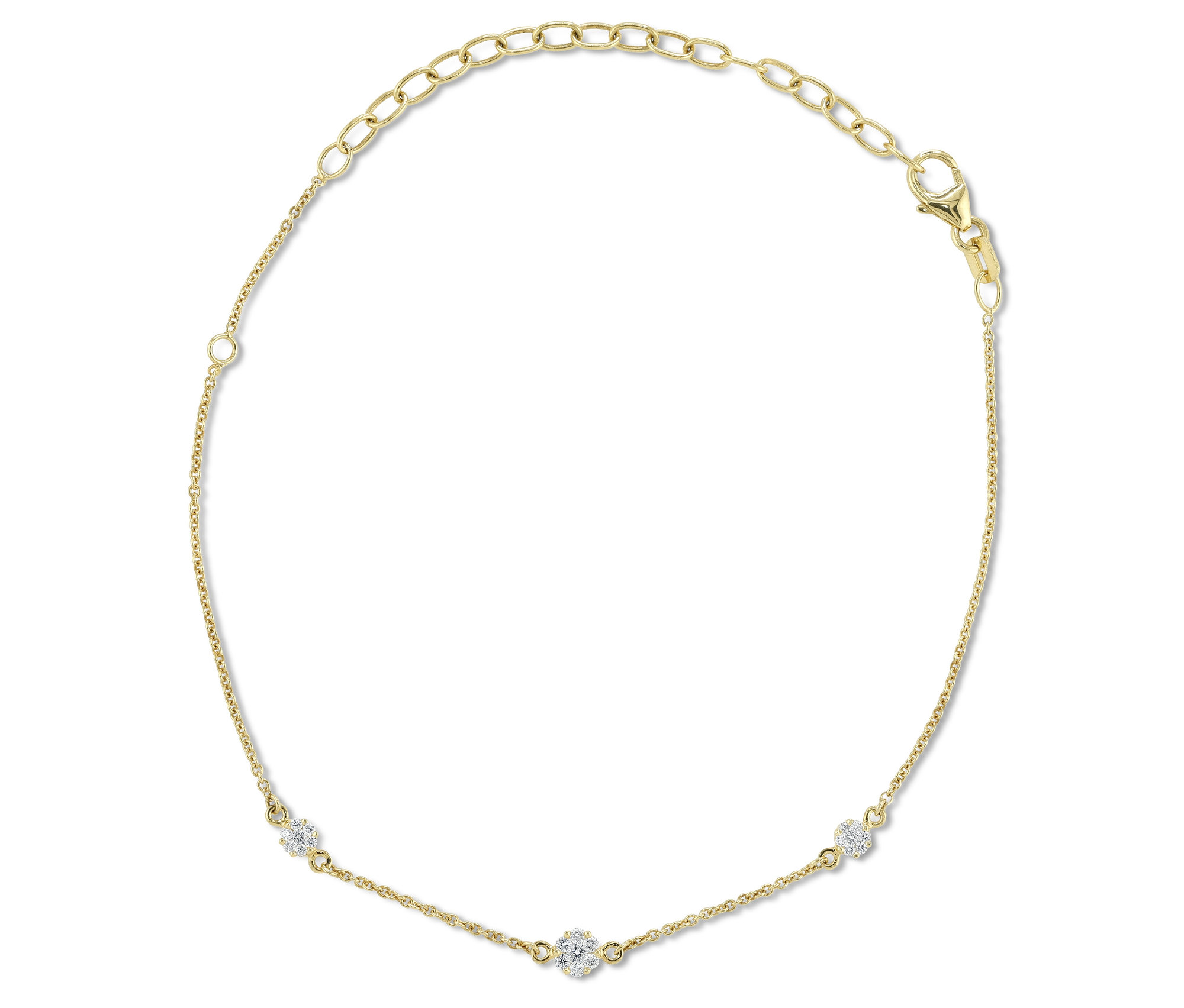 Gold Armband - weiß - weiß