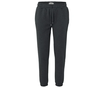 Graue Jogginghose mit Kordelzug in der Taille.