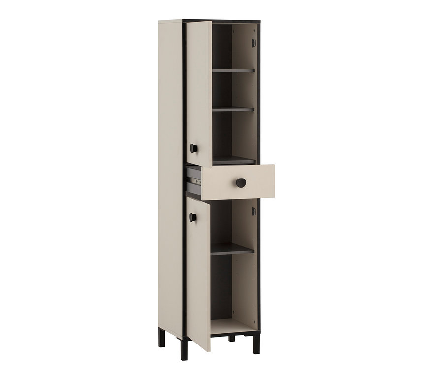 Hochschrank »Edda«, 2 Türen und 1 Schublade, cremebeige.