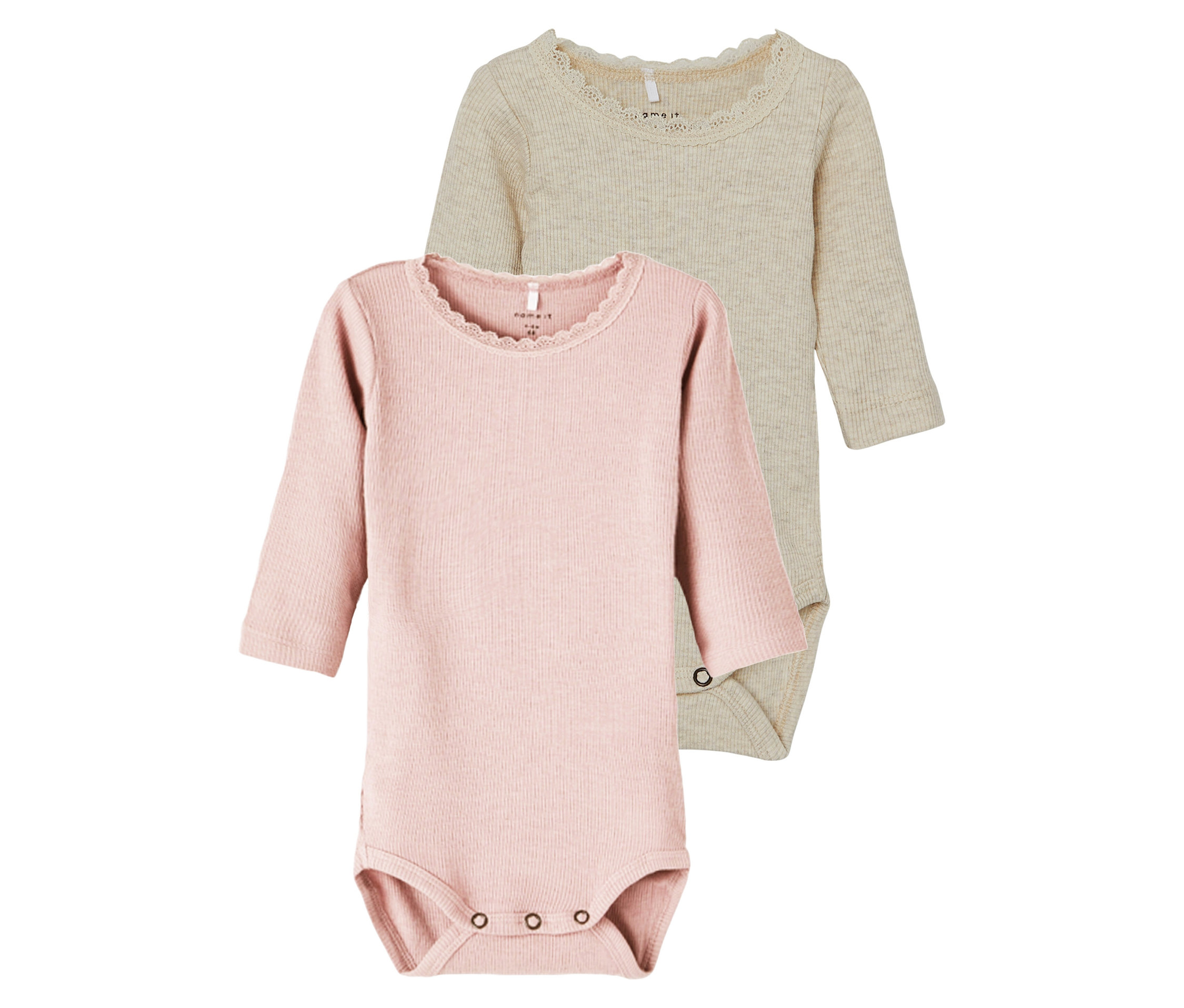 Tchibo - 2 Name IT Baby-Bodys - Gr. 56 - lila