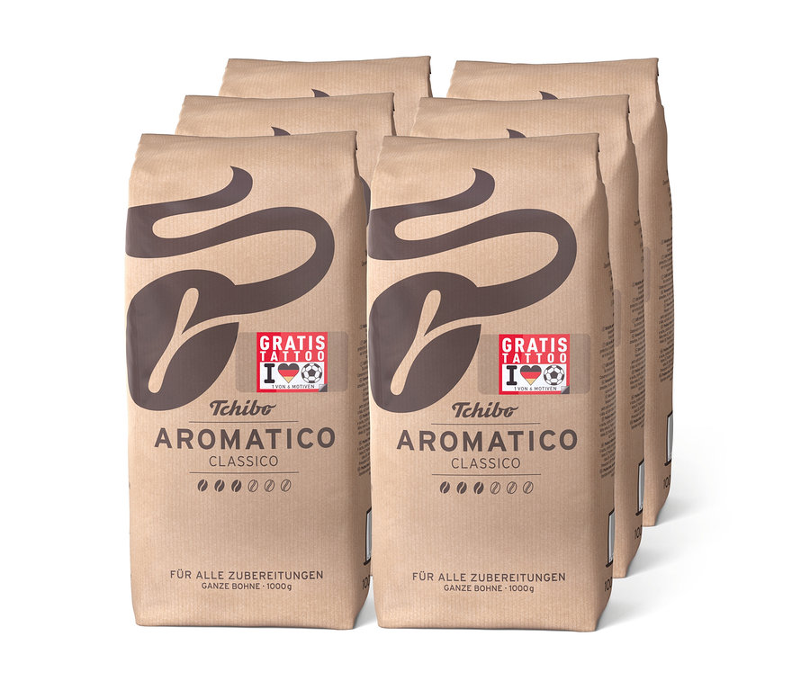 Aromatico Classico - 6 x 1 kg Ganze Bohne