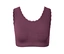 Lila Sport-BH mit Spitze.