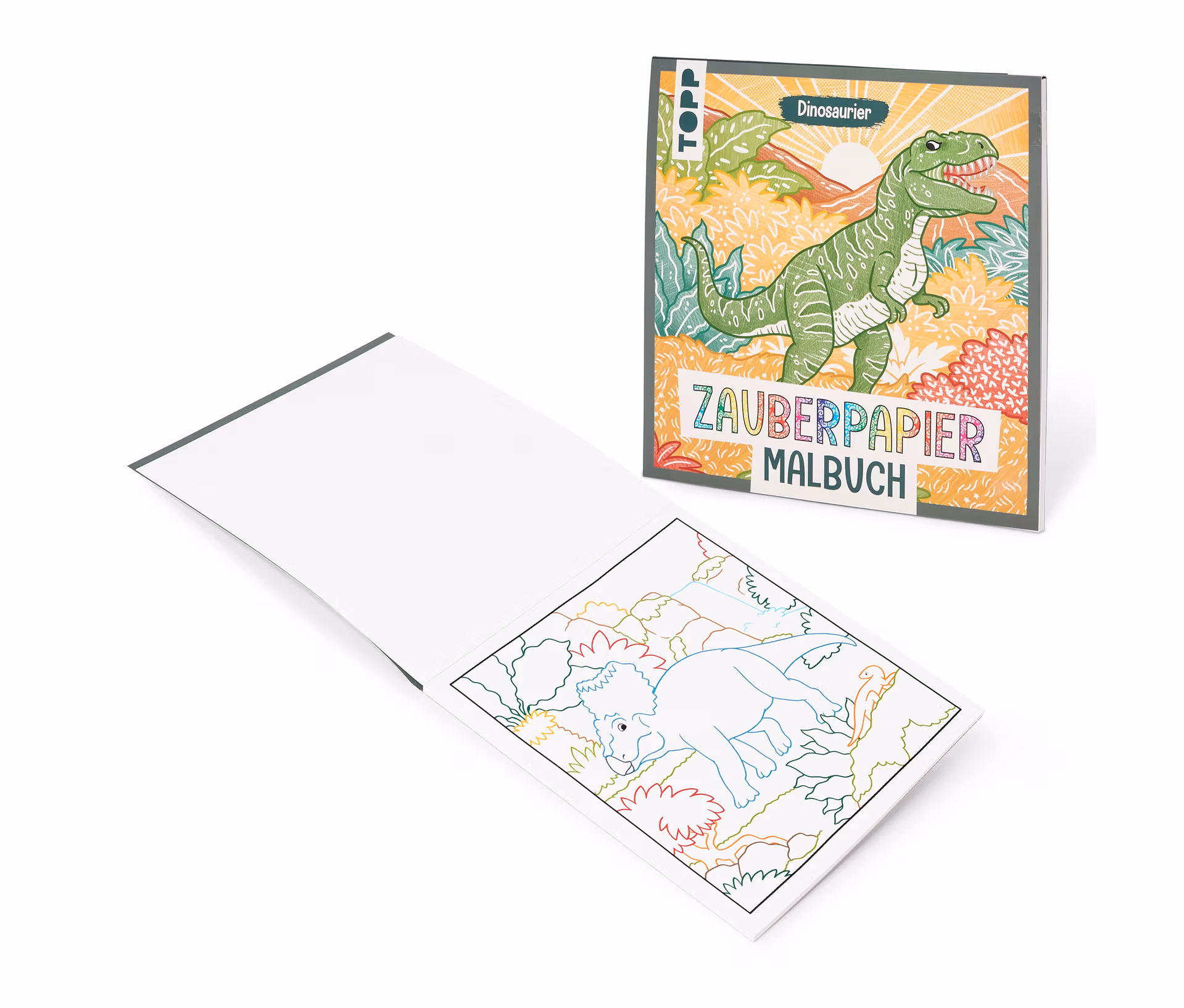 Tchibo - Zauberpapier-Malbuch »Dinosaurier«