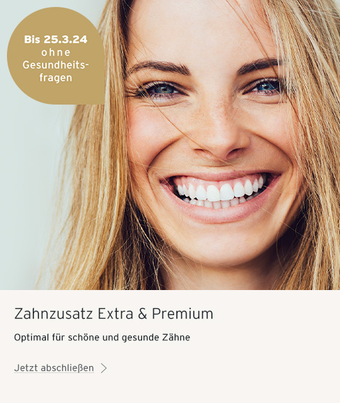 Zahnzusatz Versicherung Extra und Premium mit Tchibo