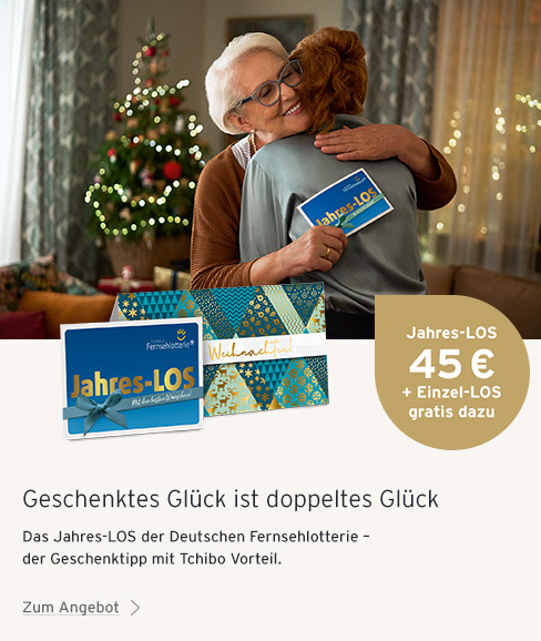 Jahreslos der deutschen Fernsehlotterie mit Tchibo Vorteil