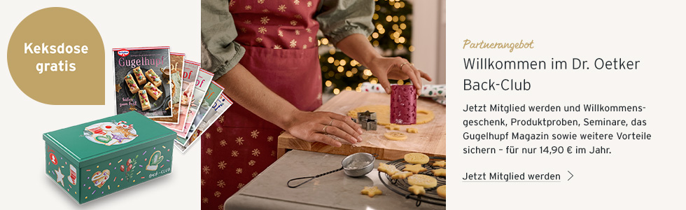 Mitglied im Dr. Oetker Back-Club werden