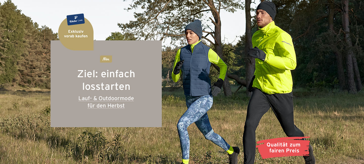 Lauf-  und Outdoormode für den Herbst