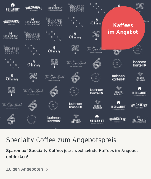Specialty Coffee im Angebot