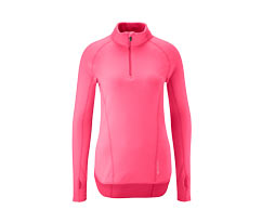 Uzun Kollu Spor Tişört, Neon Pembe
