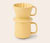 Kaffeebecher mit Filter, gelb
