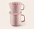 Kaffeebecher mit Filter, rosa