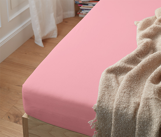Jersey-Spannbettlaken rosa online bestellen QV6952 Jersey-Spannbettlaken rosa online bestellen QV6952