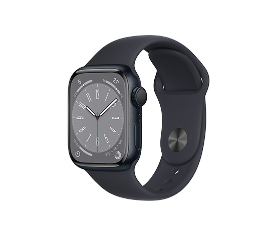 Apple Watch Series 8, 41 mm, space-grau
