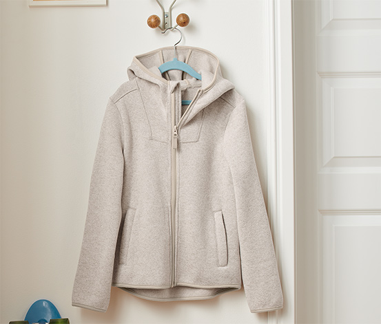 Strickfleece-Jacke
