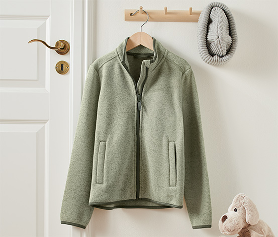 Strickfleece-Jacke