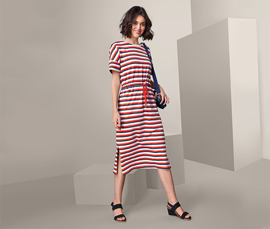 Gestreiftes Midi Kleid Online Bestellen Bei Tchibo