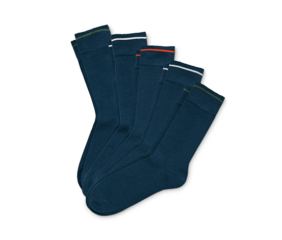 5 Paar Socken, dunkelblau 