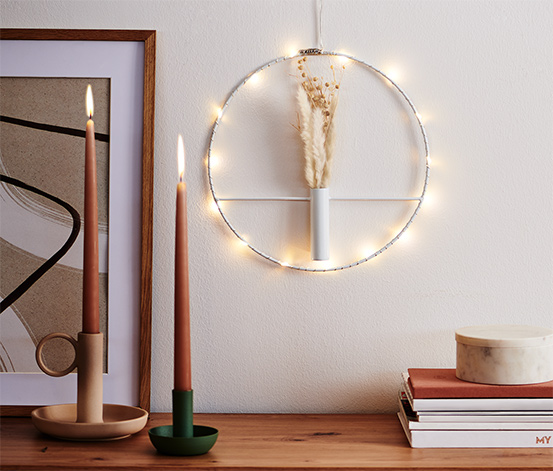 LED-Ring mit Trockenblumen online bestellen