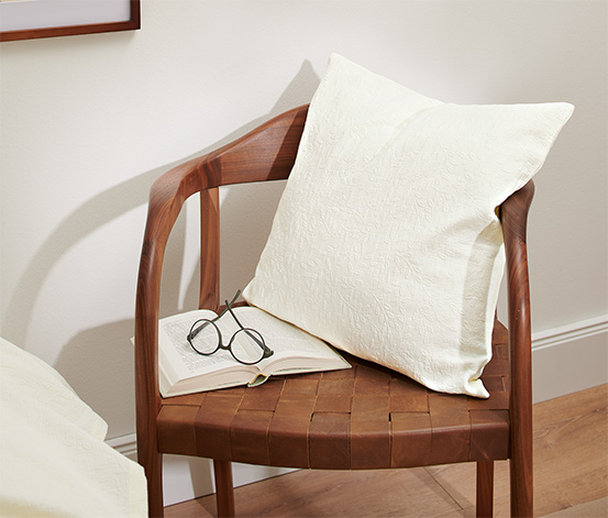Dekokissen-Bezug mit Jacquard-Webung