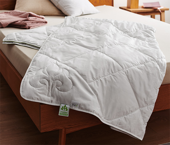 irisette® greenline Baumwoll-Leinen-Sommer-Steppbett, Normalgröße