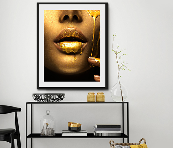 Rahmenbild »Gold Face«, 70 x 100 cm
