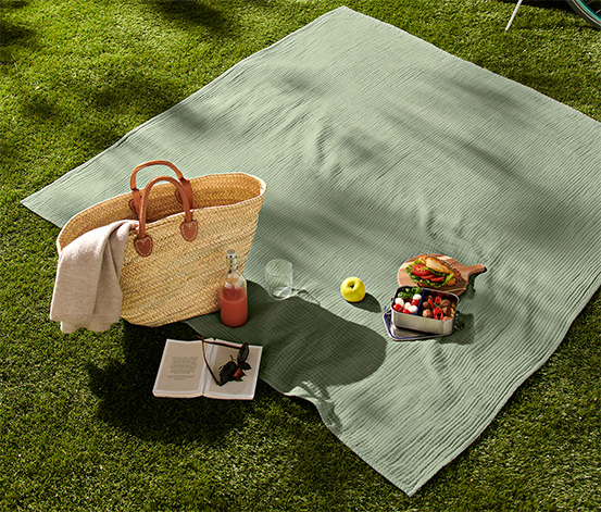 Picknicktuch aus Musselin