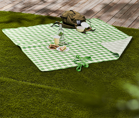 Karierte Picknickdecke XL online bestellen