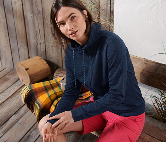 Kapuzenjacke mit Merinowolle online bestellen