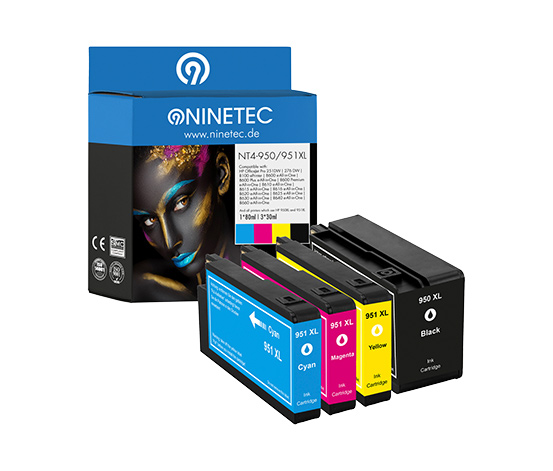 NINETEC Tintenpatrone »NT4-950/951XL« für HP OfficeJet Pro Modelle