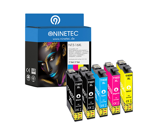 NINETEC Tintenpatrone »NT5-16XL« für Epson WorkForce Modelle