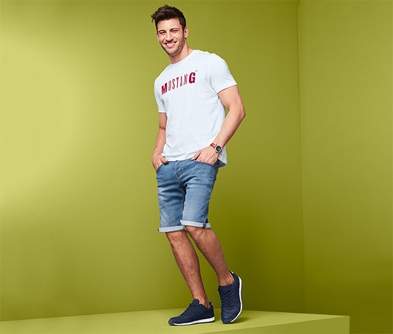 Jeans-Shorts »Mustang«, medium bleach