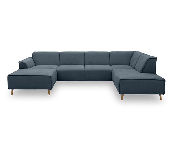 Sofa »Jules« in U-Form blau online bestellen