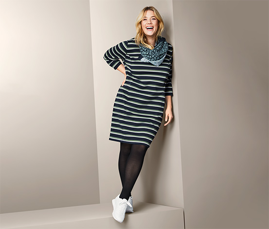 Gestreiftes Sweatkleid Online Bestellen Bei Tchibo 604723