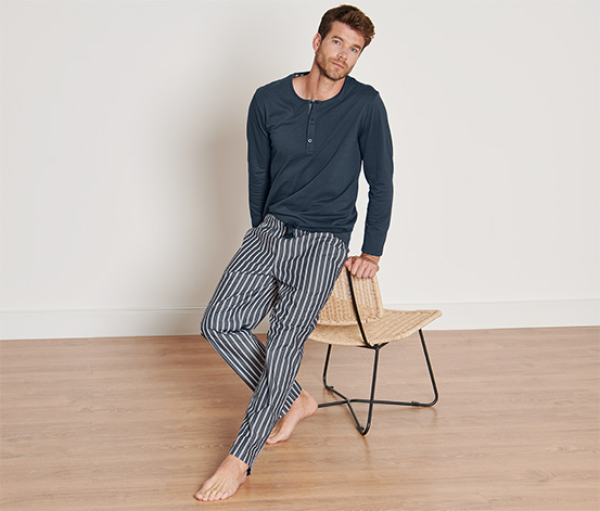 Pyjama mit gewebter Hose