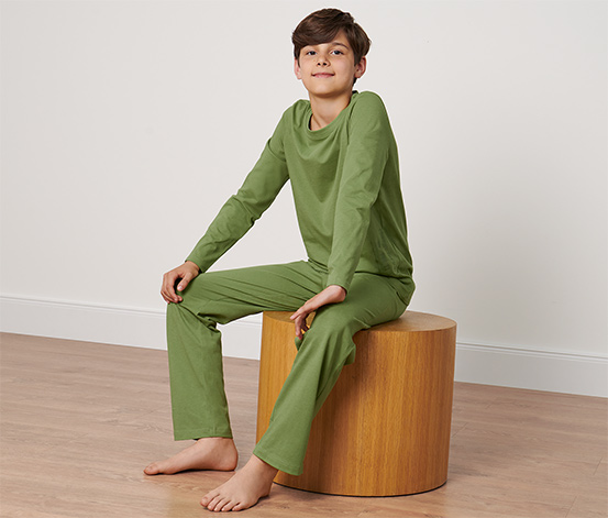 Kinder-Pyjama grün online bestellen