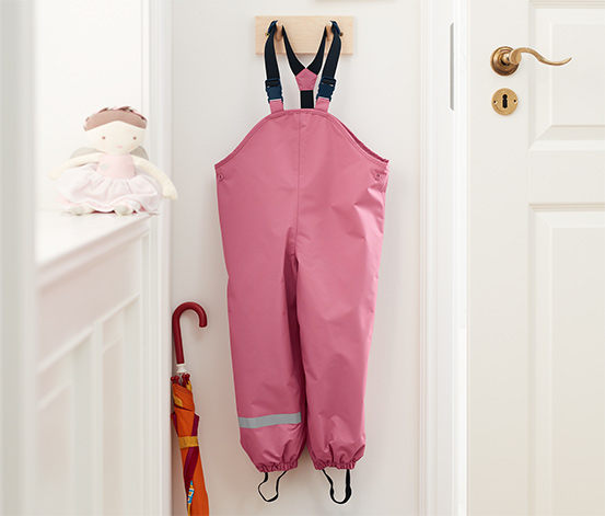 Thermo-Regenhose aus recyceltem Material, rosa