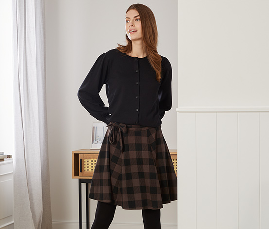 Karierter Sweatrock online bestellen