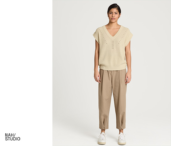 NAH/STUDIO Barrel-Hose | recycelte Baumwolle online bestellen