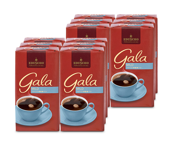Gala Mild - 12x 500 g Filterkaffee Gemahlen