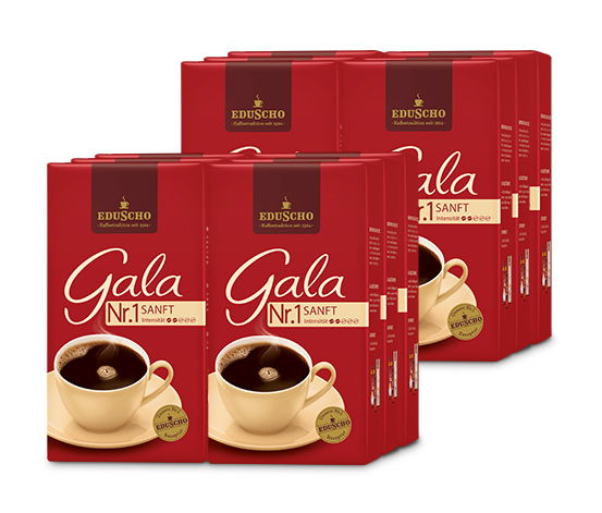 Gala Nr. 1 Sanft - 12x 500 g Filterkaffee Gemahlen