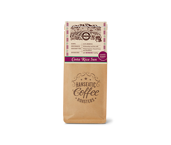 Hanseatic - Costa Rica Sun Filterkaffee - 250 g Ganze Bohne