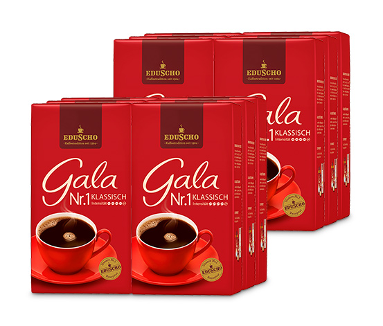 Gala Nr. 1 Klassisch - 12x 500 g Filterkaffee Gemahlen