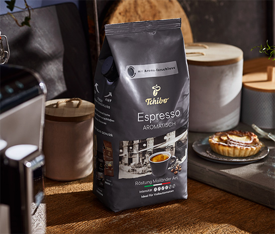 Espresso Aromatisch - 1 kg ganze Bohne