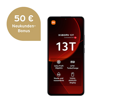 Xiaomi 13T 5G 8GB 256GB black online bestellen bei Tchibo 531613