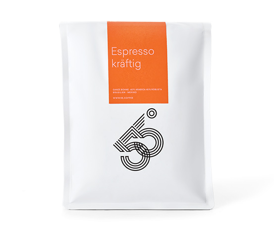 55 Degrees - Espresso kräftig - 1 kg Ganze Bohne